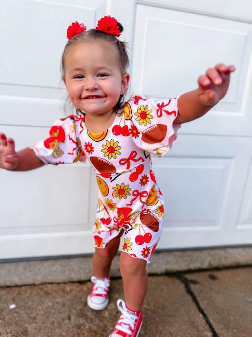 Petal Shorts Romper