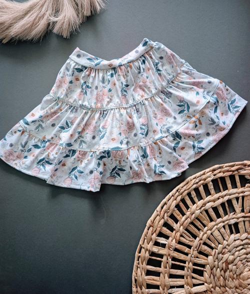 Aurora tiered skirt (bikers attached under)