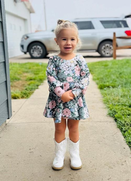 Brielle Romper with Bishop sleeves